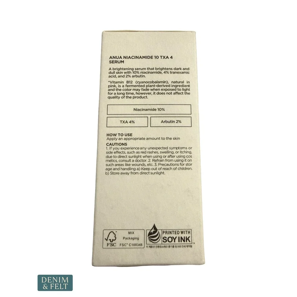 NEW Anua Niacinamide 10% TXA 4% Brightening Dark Spot Corrector 30ml Skincare